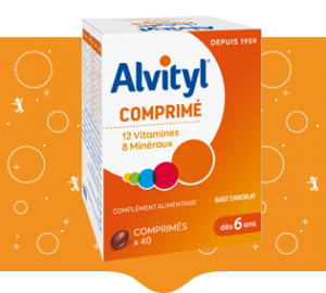 Alvityl Vitalité - 12 vitamines et 8 minéraux - à partir de 6 ans